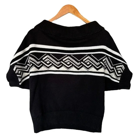 White House Black Market Alpaca Blend Off Shoulder Fuzzy Knit Womens Sweater S - Picture 4 of 13